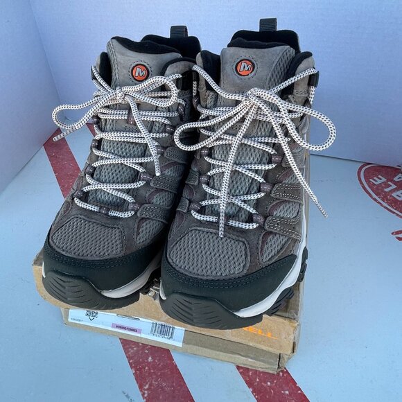 NWT Women's Size 8W Merrell Moab 3 Mid Waterproof Hiking Boots (In Box) - Picture 4 of 15